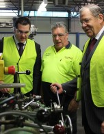 Visiting Burn Brite with Bob Baldwin MP, Parliamentary Secretary to the Minister for Industry