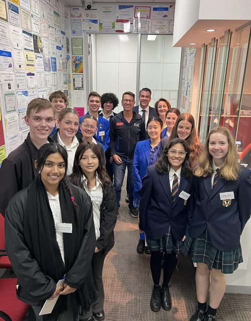 Deakin Student Leaders pose for photo with Michael Sukkar MP and David Burt from SALT