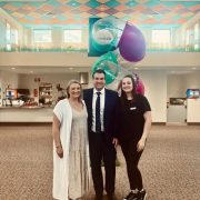 Michael Sukkar MP posing with Tamarra and Tegan at Discovery Childcare and Education Croydon